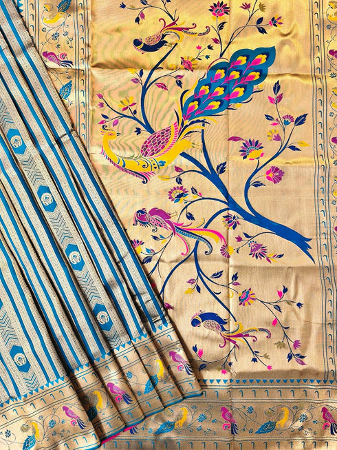 Vasthrlay Kanjivaram Paithani Weaving