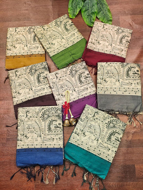 Vasthrlay Tussar Saree Bordar