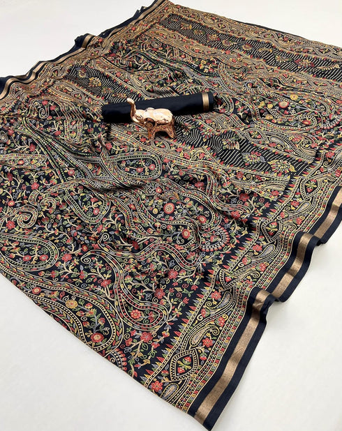 Vasthrlay Tussar Saree Floral