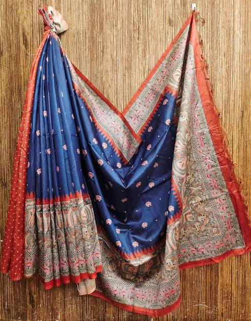 Vasthrlay Saree Traditional Kalamkari Printed Designer