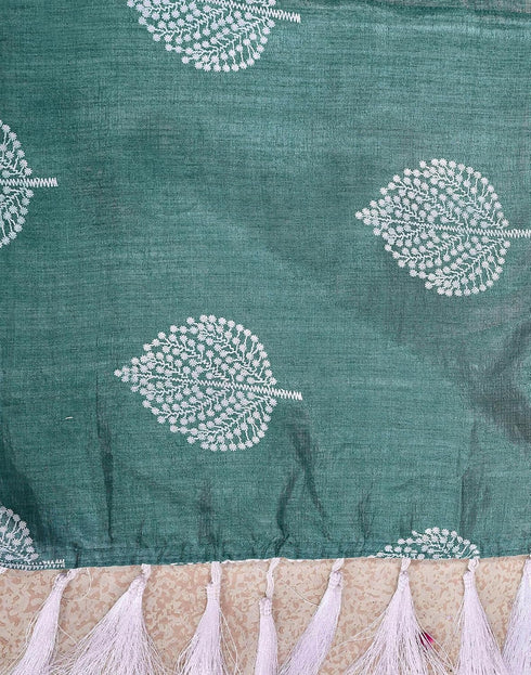 Vasthrlay Vichitra Printed Mauve Saree