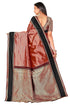 Vasthrlay Banarasi Brown Ethnic Wear