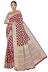 Vasthrlay Banarasi Bridal Maroon Ethnic Wear