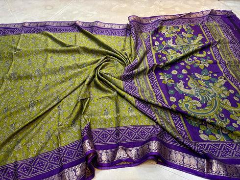 Vasthrlay Kalamkari Saree Print