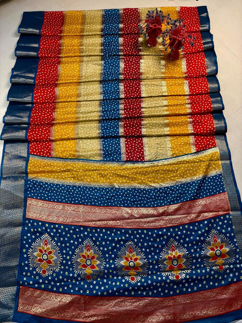 Vasthrlay Kalamkari Georgette Weaving