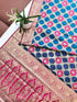 Vasthrlay Banarasi Weaving Contrast