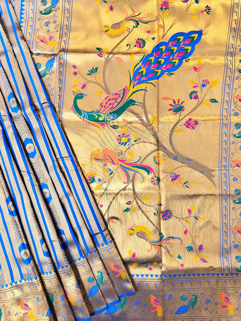 Vasthrlay Kanjivaram Paithani Weaving