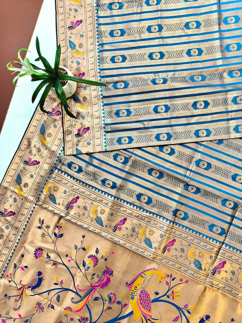 Vasthrlay Kanjivaram Paithani Weaving