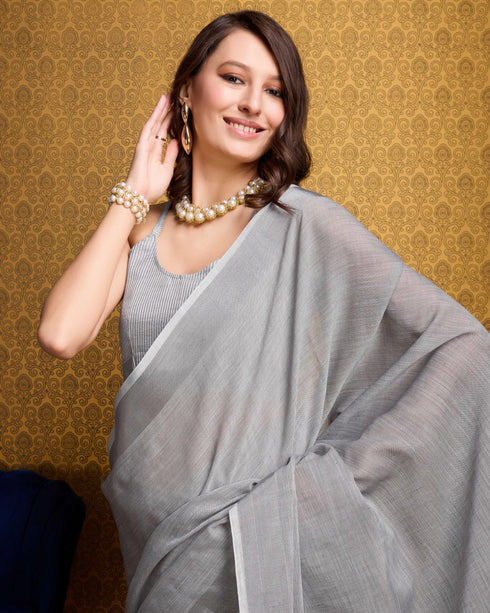 Vasthrlay Cotton Unstitched Saree