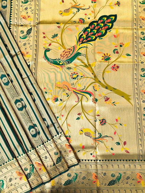 Vasthrlay Kanjivaram Paithani Weaving