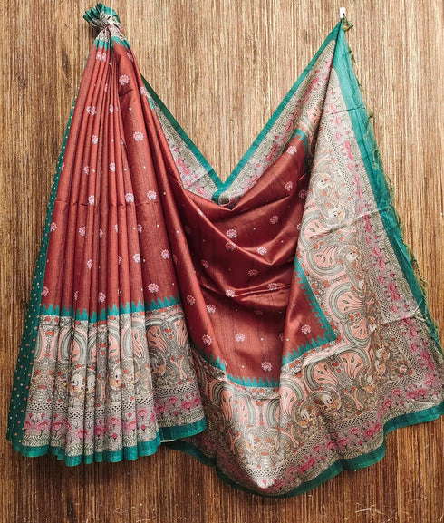 Vasthrlay Saree Traditional Kalamkari Printed Designer
