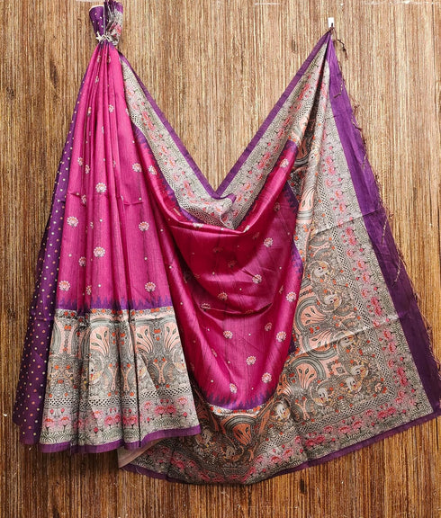 Vasthrlay Saree Traditional Kalamkari Printed Designer