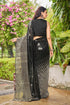 Vasthrlay Georgette Sequence White Ethnic Wear