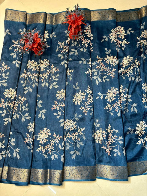Vasthrlay Kashmiri Print Saree