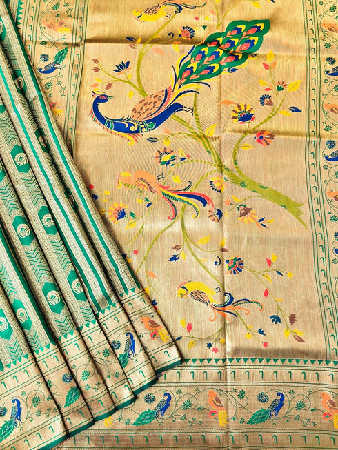 Vasthrlay Kanjivaram Paithani Weaving