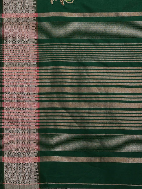 Vasthrlay Colourful Embroidery Saree