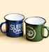 Sleepy Owl Coffee Enamel Mug