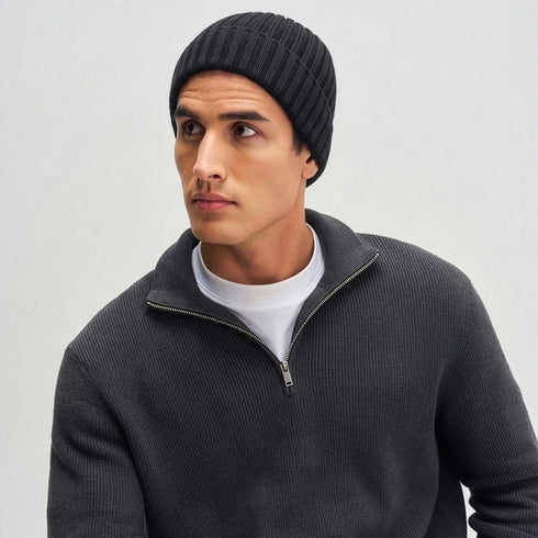 XYXX Winter Beanie - Pitch Black