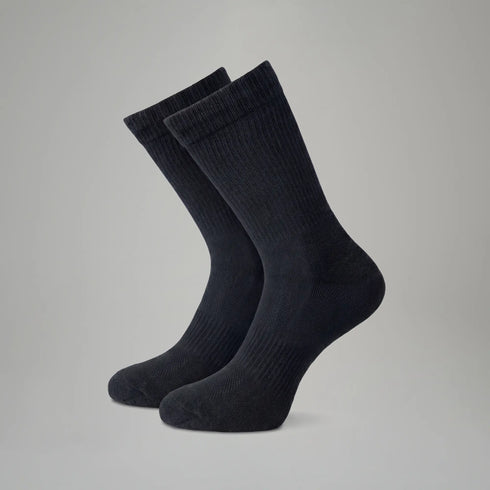 XYXX Crew-Length Socks - Pitch Black (Pack of 3)
