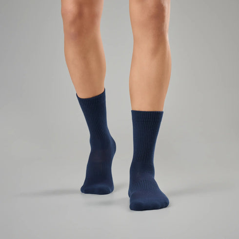 XYXX Crew-Length Socks - Midnight Blue