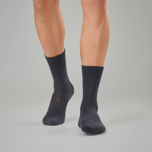 XYXX Crew-Length Socks - Graphite Grey
