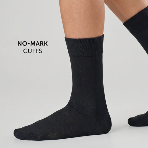 XYXX Crew-Length Socks - Pitch Black