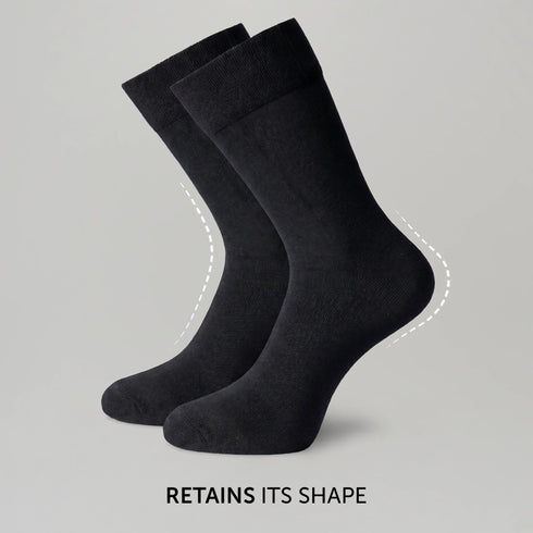XYXX Crew-Length Socks - Pitch Black