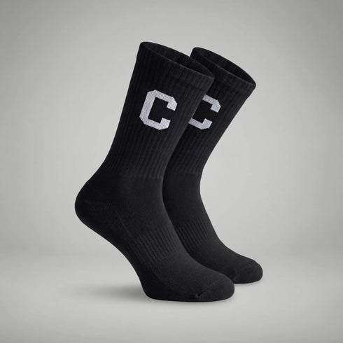 XYXX Crew Calf Length Socks - Ink Black