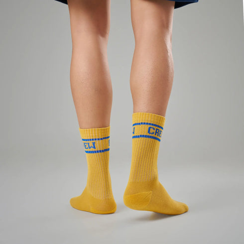 XYXX Crew Calf Length Socks - University Yellow