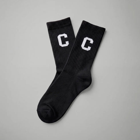 XYXX Crew Calf Length Socks - Ink Black