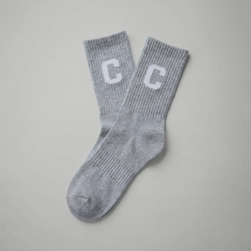 XYXX Crew Calf Length Socks - Concrete Grey
