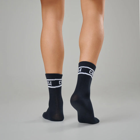 XYXX Crew Calf Length Socks - Ink Black