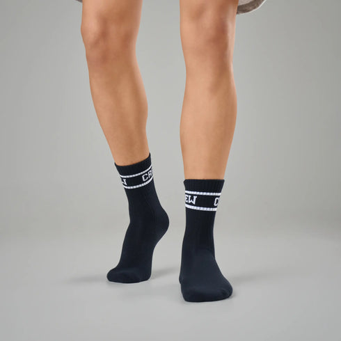 XYXX Crew Calf Length Socks - Ink Black