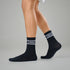 XYXX Crew Calf Length Socks - Ink Black
