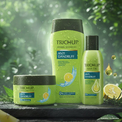 Vasuestore Trichup Anti Dandruff Oil Shampoo & Cream Kit