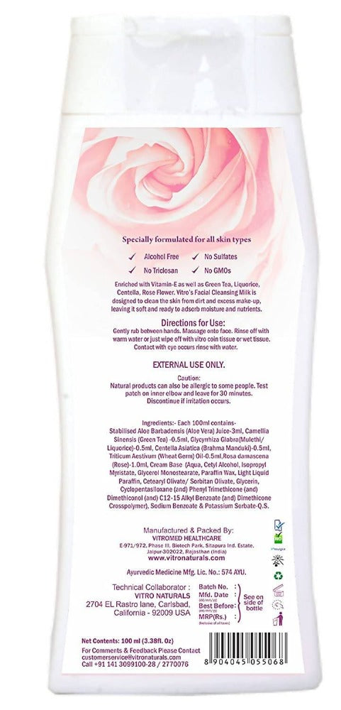 Vitro Naturals Refreshing Cleansing Milk