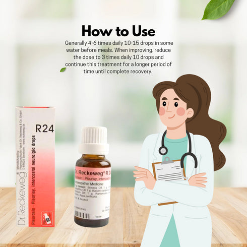 Dr. Reckeweg R24 Pleurisy and Intercostal Neuralgia Drop 22ml
