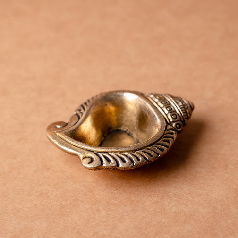 Samskara Home Shankh Brass Diya