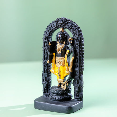 Samskara Home Divine Ram Statue - Black Gold