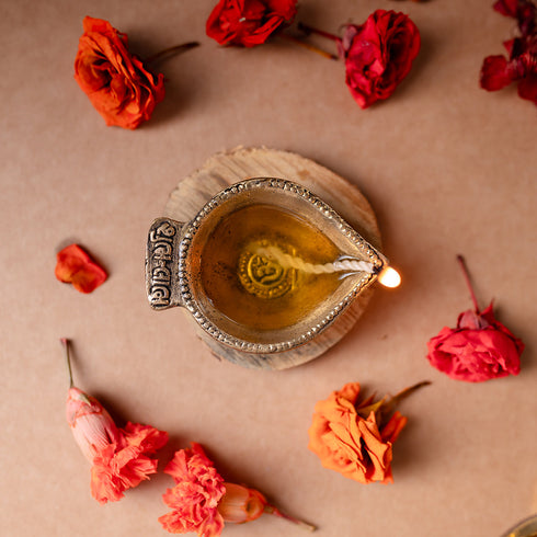 Samskara Home Upasana Brass Diya