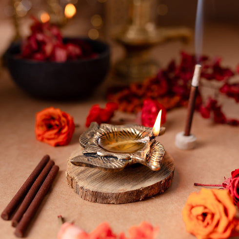 Samskara Home Lalit Brass Diya