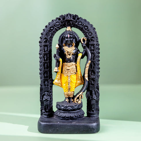 Samskara Home Divine Ram Statue - Black Gold