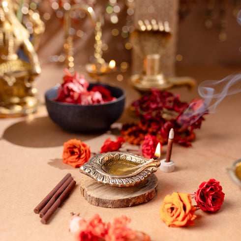 Samskara Home Saanjh Brass Diya