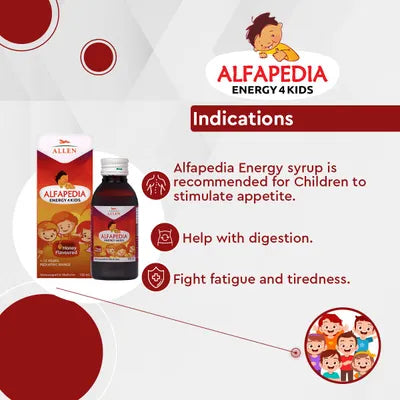Allen Alfapedia Energy 4 Kids Syrup