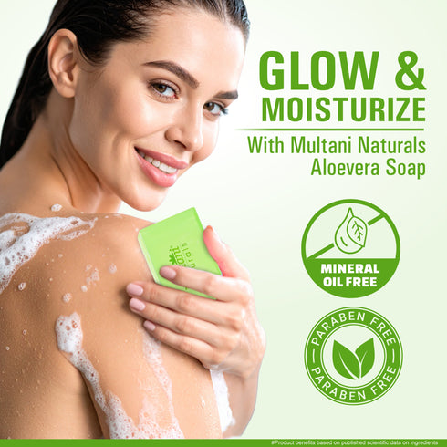 Multani Pharmaceuticals Limited Multani Naturals Aloe Vera Soap Gentle Herbal Care for Naturally Soft & Healthy Skin