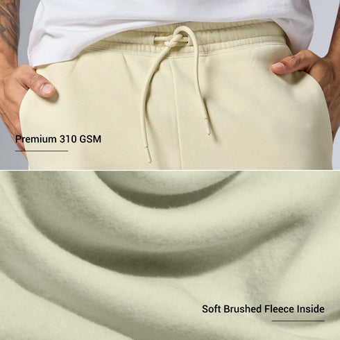 XYXX Pulse French Terry Cotton Blend Sweatpants Almond White