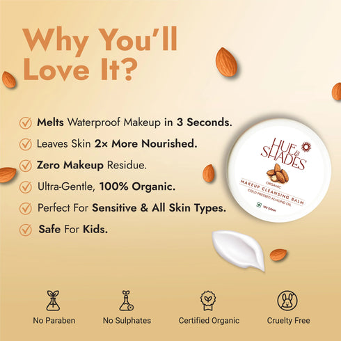 Hue And Shades Organic Makeup Cleansing Balm