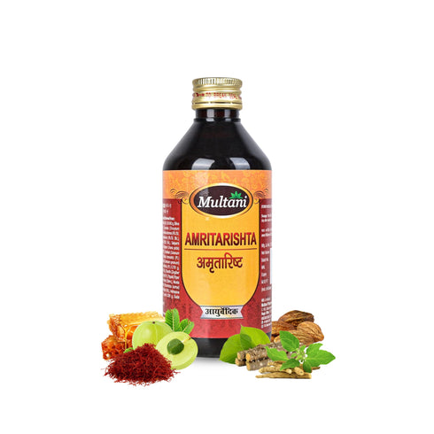 Multani Pharmaceuticals Limited Multani Ayurvedic Amritarishta Liquid Relieve Pain Burning Sensation & Indigestion