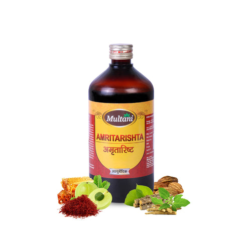Multani Pharmaceuticals Limited Multani Ayurvedic Amritarishta Liquid Relieve Pain Burning Sensation & Indigestion