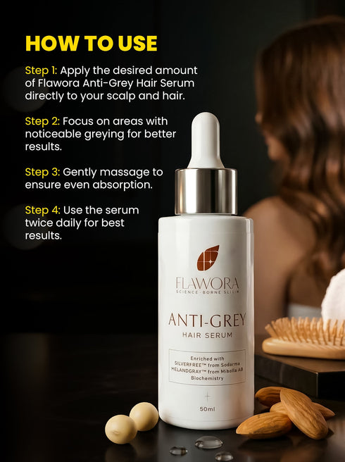 Flawora's Anti Grey Hair Serum